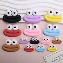 6 件/8 件/10 件趣味香肠嘴贴纸，用于日常用品的装饰配件，如笔筒、化妆镜、DIY 产品、手机壳、冰箱贴、拖鞋、发夹、杯子 - 适合男孩和女孩