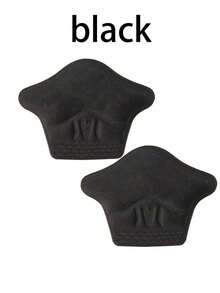 QKC 1 Paar unisex Fersenkappen mit voller Abdeckung, verstärkt rutschfest, schwarz und beige, verstellbares und zurechtstutzbares Design, geeignet für verschiedene Schuhe zum Fußschutz