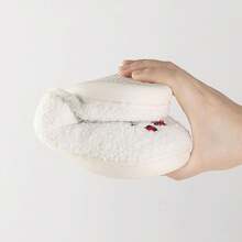 Cozy Plush Halloween Pumpkin Slippers, Non-Slip Fluffy Design - 組合-b - 查看 4