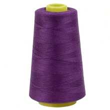 40 种颜色可选，3000 码/卷涤纶缝纫线，锥形设计（红色/橙色/黄色/绿色/青色/蓝色/紫色/黑色/白色），缝纫配件 - 彩色 - 查看 10