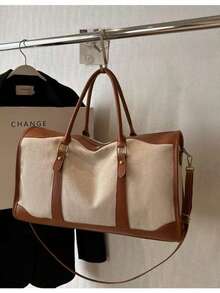 Grande borsa da viaggio portatile e capiente per uso quotidiano, borsa a tracolla multifunzione per viaggi, affari, vacanze, fine settimana, unisex