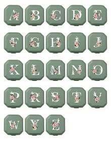 6-Compartment Portable Pill Box, Capsule Storage Case, Travel Medication Box, Pill Box, Mini Pill Box, With Floral Letter A-Z (Excluding Q/U), Pill Organizer, Travel Mini Pill Box, Moisture-Proof Pill And Vitamin Container, Medication Dispenser Organizer, Travel Home Camping Outdoor Hunting Medicine Storage Box, Pill Box, Pill Box, Medical Bag Travel Accessory Dorm Essential