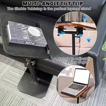 1pc Portable Adjustable Side Table/Laptop Table, 360° Rotation, Suitable For Home Office, Study, Sofa And Bedside Use, Stylish Design Workstation, Remote Worker, Mother'S Day, Christmas Gift - 黑色(升級加固) - 查看 2