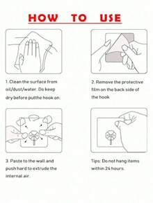 50pcs Heavy Duty Adhesive Wall Hooks, Sticky Wall Hangers, Damage-Free, Waterproof, Max 33lbs, Suitable For Bathroom, Kitchen, Towels, Coats, Keys - Multicolor - View 9