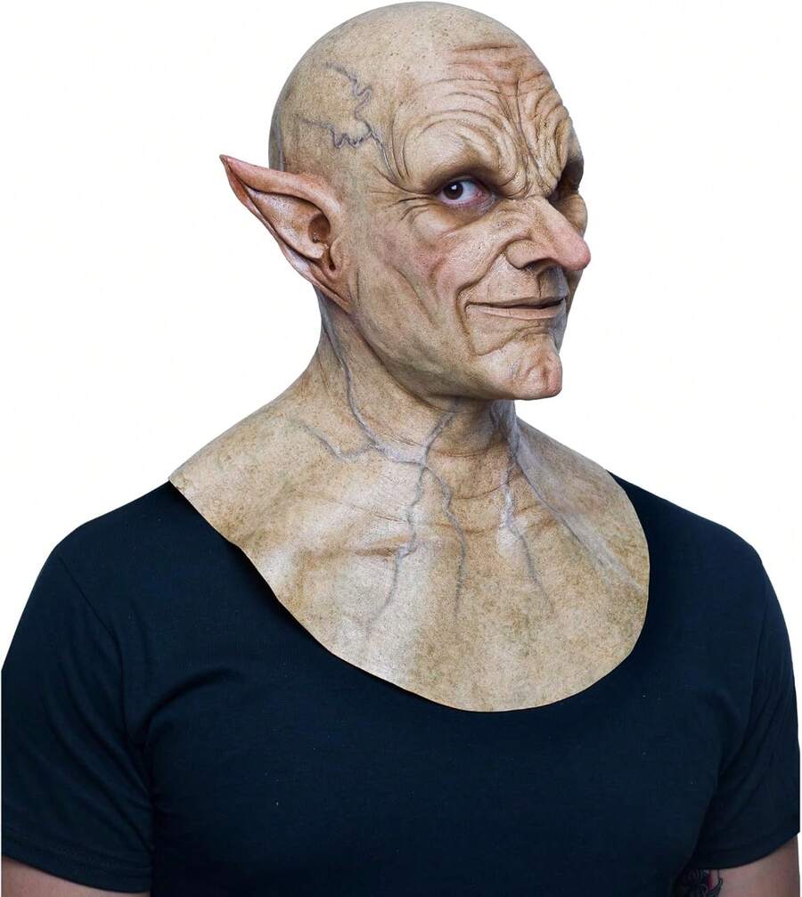 áscara de Duende,áscaras de Goblin del Bosque Leprechaun para Halloween y Fiestas de Disfraces - 1 - Ver 1