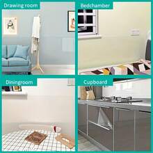 1 Roll Transparent Waterproof Oil-Proof Self-Adhesive Paper, Peel And Stick, Oil And Heat Resistant, Suitable For Kitchen Cabinet Shelves, Drawers Lining, Kitchen And Room Decoration