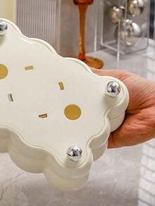 1 Stück stilvoller und niedlicher kugelförmiger Kunststoff Taschentuchbox, geeignet für das Wohnzimmer als hochwertige und luxuriöse Teetischschmuckserviette für den Heimgebrauch, Heimartikel, Tisch, Heimdekoration, Heimorganisation und -lagerung, Raumdekoration, Schlafzimmerdekoration, Küchenausstattung, Küchenhelfer, Küchenorganizer