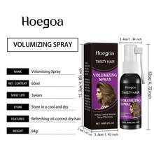 Spray Seco para Cabello, Volumen Instantáneo y Absorbe Grasa, Efecto Fresco y Duradero, Sin Enjuague, para Cabello Graso