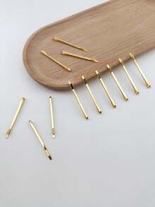 12pcs Women's Basic Smooth Metal Hair Clips, Minimalist Hair Claws For Buns, Bangs, Steel Clips, Side Clips Hair Accessories - Multicolor - View 2