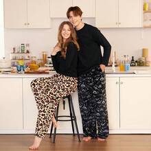 Mens Pajama Pants Soft Flannel Fleece Pajama Bottoms Sleep & Lounge Pants With Pockets And Drawstringhalloween - 恐龍 - 查看 5