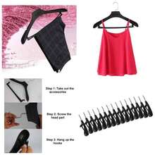 Perchas De Traje De Plstico Ancho - Paquete De 15, 17. Pulgadas - Hombros Con Muescas Con Ganchos Giratorios - Negro, Perchas, Perchas, Perchas, Perchas - 15 piezas - Ver 1