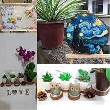 15 fette di legno rotonde naturali, diametro 6-10 cm, kit di legno artigianale con foro preforato, cerchi di legno per arte, sottobicchieri, decorazioni rustiche per matrimoni e natale fai-da-te, kit di legno non finito, dischi di tronco con corteccia per decorazioni per feste, banchetti e matrimoni rustici