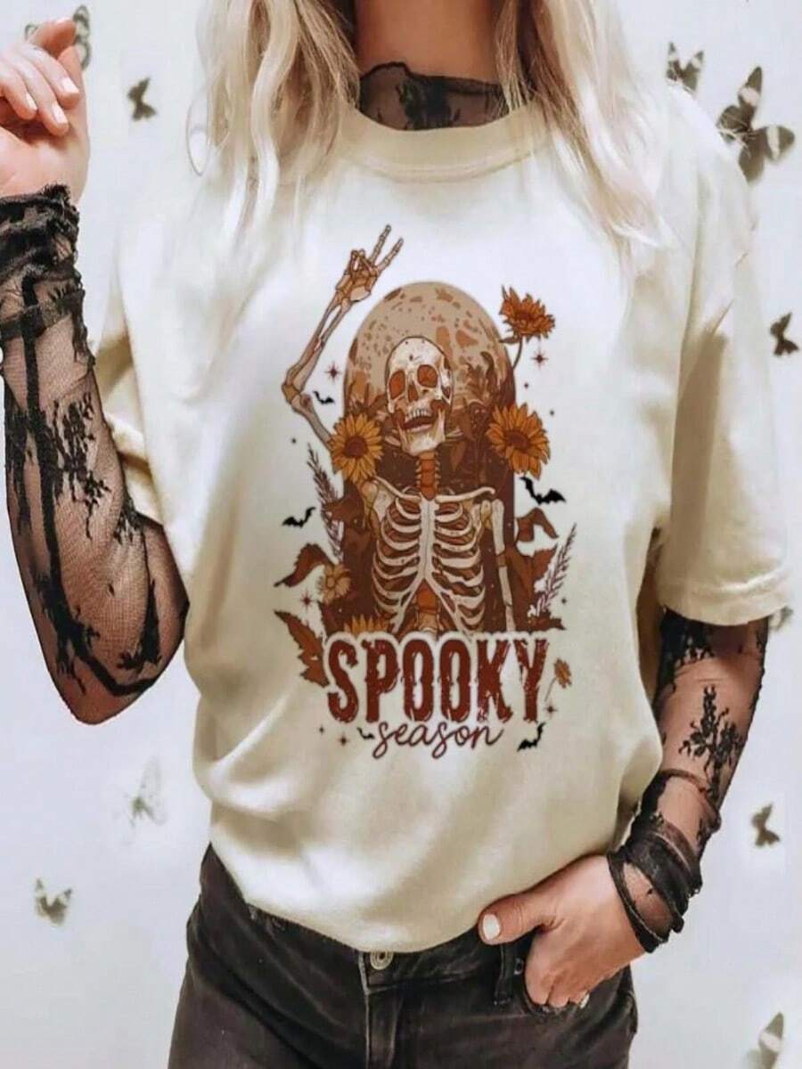 2025 Champion Tank Davis All Match American Fashion Brand Printed Men's And Women's Loose Summer Loose Short Sleeve T Shirt - 白色 - 查看 1