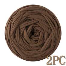 1/2pcs T-Shirt Yarn, Large 300g ± 20g T-Shirt Yarn Roll - 2cm Wide, Woven Fabric Knitted Yarn, Soft & Versatile For DIY Crafts, Used For Crocheting And Knitting Bags, Cushions, Dolls, Blankets, Slippers, Handicraft Crochet Projects, Available In Multiple Colors, Multicolor Yarn | Polyester Yarn | Acrylic Yarn | Crochet Yarn | Crafting Yarn | Vibrant Yarn Balls | Versatile Crafting Material, Knitting Accessories And Supplies