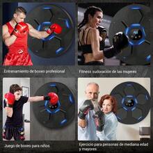 Máquina de Boxeo Músical, Recargable Bluetooth de Equipo de Boxeo Saco de Boxeo, Intelligent Boxing Target, con Pantalla Inteligente, Guante, 18 Modos Y 9 Velocidades, para Niños Y Adultos - 1 - Ver 7
