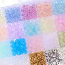 1 Box 24pcs Crystal Beads, Bracelet & Jewelry Making Kit, Suitable For Holiday Gifts