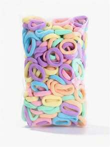 200/100/50/20/10pcs Multi-Color Basic Headband With High Elasticity And No Damage To Hair, Randomly Mixed Color Rubber Band, Fashionable, Versatile, High-End, Elegant Temperament, Simple And Minimalist Hair Rope, Bathroom Hair Accessory. Suitable For Daily Outings, Leisure Parties, Commuting, Beach Vacations, Washing Face, Bathing, Makeup, Tying Hair, Makeup, Matching Clothes, And Using Accessories ,Ponytail Holders ,Hair Elastics ,Hair Rubber Bands ,Scrunchies ,Elastic Hair Tie