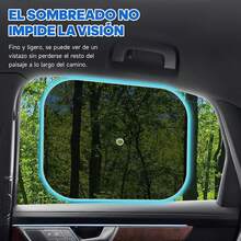 CHENGBAO 5 Piezas Negro Parasol para Auto Ventana,protección de Rayos,Cubre Sol para Auto,el Calor y el deslumbramiento. (Negro) - 1 - Ver 5