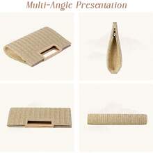 Straw Clutch Top Handbags Raffia Bag Purse Woven Tote CrossBag Women Beach Summer Travel 2025 - 白色 - 查看 11