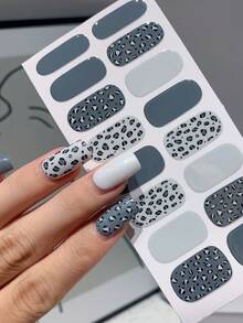 1片新款豹纹全甲贴纸，防水可撕贴美甲贴纸，女士美甲贴花，易于使用，适合节日、派对、生日礼物等场合，美甲用品 - Follow Your Heart - 查看 2