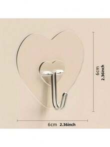 20/10/1 قطعة خطاف لاصق شفاف، رف تخزين متعدد الوظائف للتعليق، للمنزل والغرفة والحائط والباب والخزانة