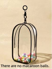 1个透明保护袋，带挂绳，防尘时尚怪兽收纳展示盒，防刮收藏盒，防水PVC整理盒，适用于娃娃、耳机线等，情人节/情人节礼物（不含娃娃） - 無色 - 查看 11