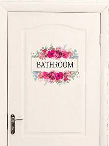 Letter Graphic Wall Sticker, Pvc Waterproof Self Adhesive Wall Art Decor Home Bathroom Decor, Stickers, Wall Decal, Vinyl Decal Home Decorations, Spring Decoration Items Refresh Your Home, Festival Decoration Stickers Gifts Birthday Graduation