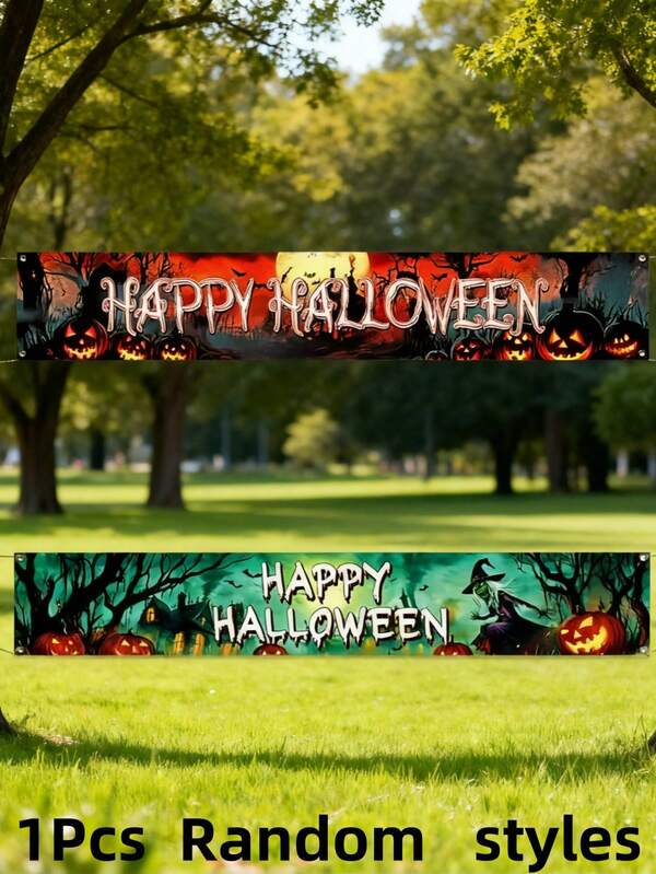 1pc 22cm Mini Portable Halloween Camping Flag - It Weighs Only 110g And Is Suitable For Creating A Halloween-Themed Atmosphere At Campsites, Decorating Picnic Gatherings, Embellishing Short-Distance Outdoor Activities, And Adorning The Exterior Of RVs.