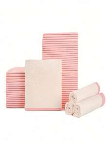 100pcs Leak-Proof Absorbent Dog Training Pads - Disposable Pet Pee Pads, Multiple Sizes, Suitable For Small Animals, Puppies, Cats And Dogs, Ideal For Labs, Bedrooms And Training Supplies, Hygienic Solution, Pet Waste Management | Leak-Proof Design | Durable Pet Product, Dog Training Pads - Pink - View 4