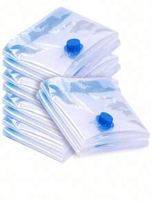 20个/1个真空压缩袋，可折叠真空收纳袋，旅行压缩袋，适用于衣物、行李打包、宿舍收纳、旅行139号服装袋，防水收纳袋，衣物整理袋，衣物收纳袋，衣物打包袋，旅行必备，旅行收纳袋 - 白色 - 查看 4