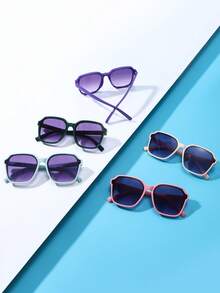 5pcs/Set Kids Vintage Eyeglasses Combo, Y2K Novelty Decorative Glasses, Suitable For Boys & Girls Daily Wear, Photo Shoot, Graduation, Back To School, Valentine's Day Gift