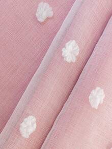 1pc Double-Layer Blackout Curtain With Metal Rings, Available In Beige, Pink, Grey, Double-Layer Heat Insulation, Top Metal Rings For Easy Hanging - Suitable For Living Room, Bedroom, Office, Holiday Decor, All Seasons - Pink - View 6