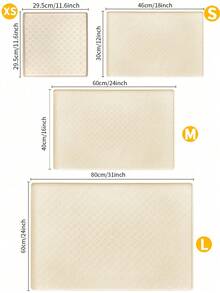 1pc Silicone Paw Detail Pet Placemat