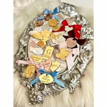 Custom Heart Tags, Wedding Name Tag, Baby Shower Tags, Butterfly, Swan, Cloud, Star, Lion Oval Tag, Trumpet, Chocolate Tags, Hexagon Tag,Christmas Gifts Tag