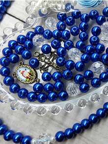 Alice's affection Rosary Assembly Kit With Casting And Resin For Adults, Jewelry, And Religious Items - Royal Blue - View 2