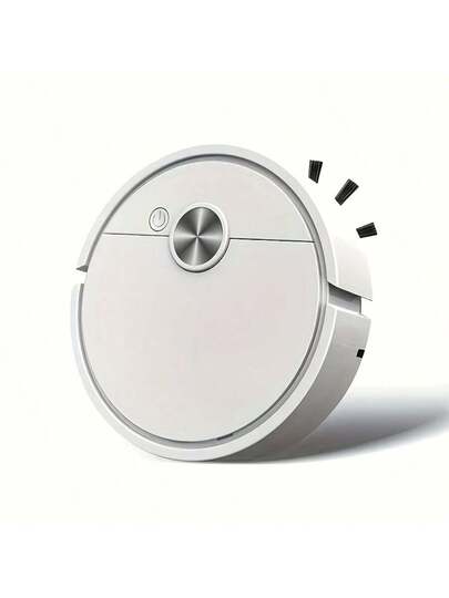 Ultra Thin Mini Robot Stofzuiger Cleaner Home Battery Operated, Compact Hard To Reach Areas 1pc, Black, Pink, White, High Efficiency Filtration, Vloer Cleaner, Sweeper (Battery Not Included), Cordless Vacuum, Automated Cleaning, Spacesaving Durable Plastic, Lightweight Construction, Small Space Living, Pet Owners view 4