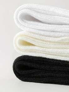 2/1 双可爱日式阔腿袜，百搭又显气质。女士竖条纹长袜，叠穿款，应季保暖睡眠袜，理想的圣诞新年礼物，温暖居家睡眠袜，寒冷天气必备单品，袜子收藏家的必备单品。可手洗或干洗。纯色。及膝针织拖鞋袜，舒适地穿在地板上。 - 彩色 - 查看 7