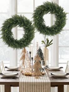 1 إكليل صناعي من الأرز الأبيض، إكليل زهرة الأجليا العطرية، إكليل الورد الأخضر، 40 سم/15.74 بوصة، نبات اصطناعي، زهرة اصطناعية، نبات اصطناعي، أخضر، مصنوع من مادة البولي إيثيلين، ديكور غرفة السكن المدرسي أو المكتب، ديكور للتجمعات والأحداث الخارجية والأعياد وحفلات الزفاف والمطبخ والحديقة، ديكور عيد الميلاد