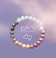 Pulsera cuarzo rosa - rosa sin dije - Ver 4