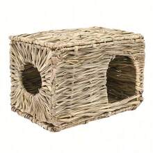 Large Woven Rabbit Nest, Handmade Foldable Hide-Away House, Suitable For Guinea Pigs, Rabbits, Ferrets, Breathable Play Bed - Multicolor - View 7
