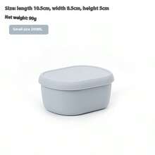 Hộp đựng cơm hình bầu dục nhỏ có nắp, chịu nhiệt, thích hợp cho nhân viên văn phòng - Nhiều màu - Xem 12
