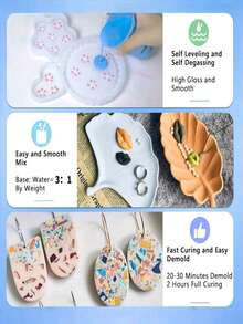 1000g/500g/300g Polvere di resina per colata, polvere di gesso - alta resistenza, senza bolle, gesso bianco fine, per la colata di gioielli e fai-da-te, pratico per la decorazione domestica e la creazione artistica