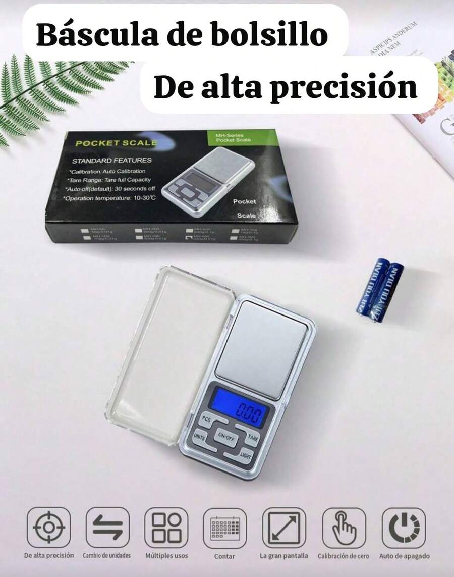 Digital Scale, Maximum 10 Kg, Kitchen Scale, Mini Scale For Food Or Small Items - Multicolor - View 1