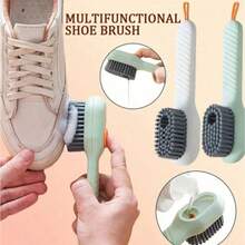 1pc-Soft Bristled Liquid Laundry Brush For Home Shoe Brushing, Shoe Board Brushing, Multifunctional Laundry Cleaning Without Damaging Shoes Artifact Brush, Multifunctional Washable Shoe And Clothing Brush, With Soft Bristles, Built-In Soap Dispenser And Strong Seal - Multicolor - View 10
