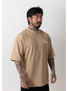 Oversized Company T-Shirt - Camel - View 3