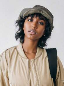 Beret Retro Artistic Style Newsboy Cap |    Large Size, Three-Dimensional, Makes The Face Look Smaller・Slouchy Style, Versatile |    Must-Have For Artistic Style Women To Go Out In Spring And Autumn Retro Wear |   New Style, Breathable Japanese Painter Hat Elements - Nhiều màu - Xem 5