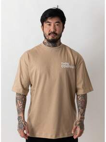 Oversized Company T-Shirt - Camel - View 1