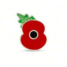 Lest We Forget 2025 Poppy Lapel Pin Brooch UK Remembrace Day Badge Jewelry Costume Accessories Bag Charms Office Accessories