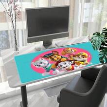 1pc  Cartoon Gaming Mouse Pad - Vibrant Colorful Pups Designs, Durable Desk Mat For PC & Keyboard, Perfect For Gamers, Kids' Room & Office Use, Mouse Pads For Desk