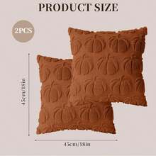 EstiloTendenciaGenéRico 2 Fundas De Almohada De OtoñO,Funda De Almohada De Calabaza De Halloween,Funda De Cojines Cuadradas-Para OtoñO, AccióN De Gracias Para Sofá Y DecoracióN Del Hogar (MarróN)Calidad PremiumVersióN Mejorada - Blanco - Ver 12